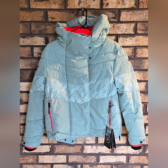 Cc - NWT Killtec houndstooth logo puffer ski jacket - Picture 2 of 14